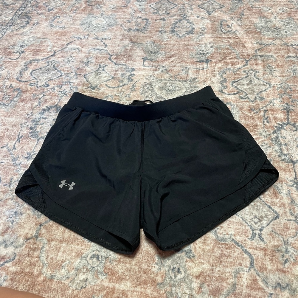 Under armor black running shorts